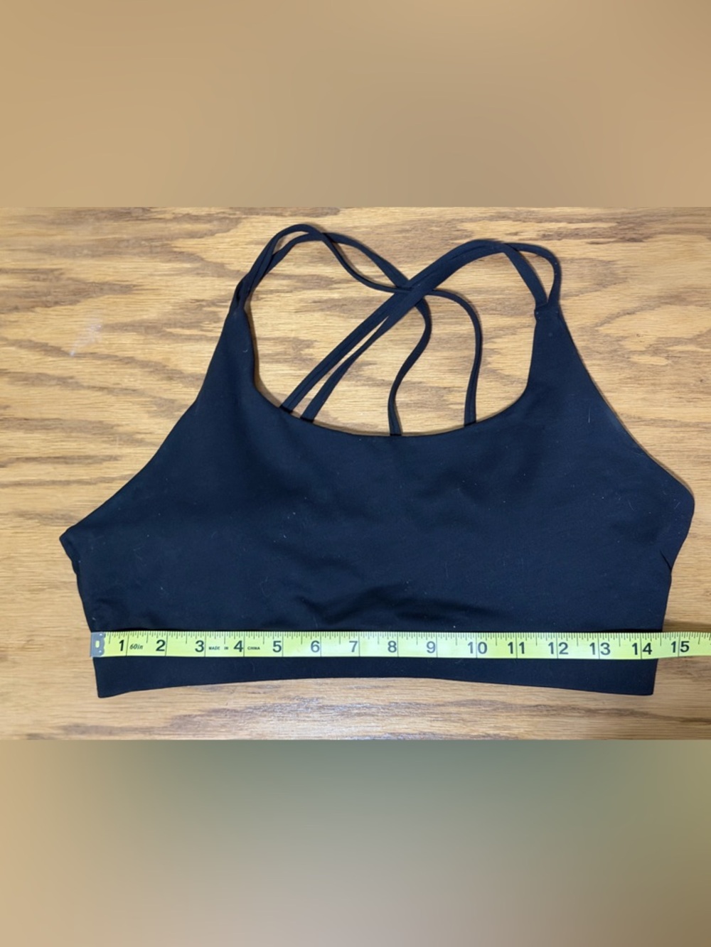 Running Girl Black Strappy Sports Bra